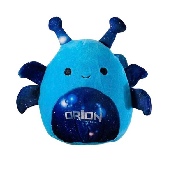 Squishmallow Hunter Firefly Alien Orion 8" Blue Outer Space Kings Island Galaxy - Picture 1 of 8